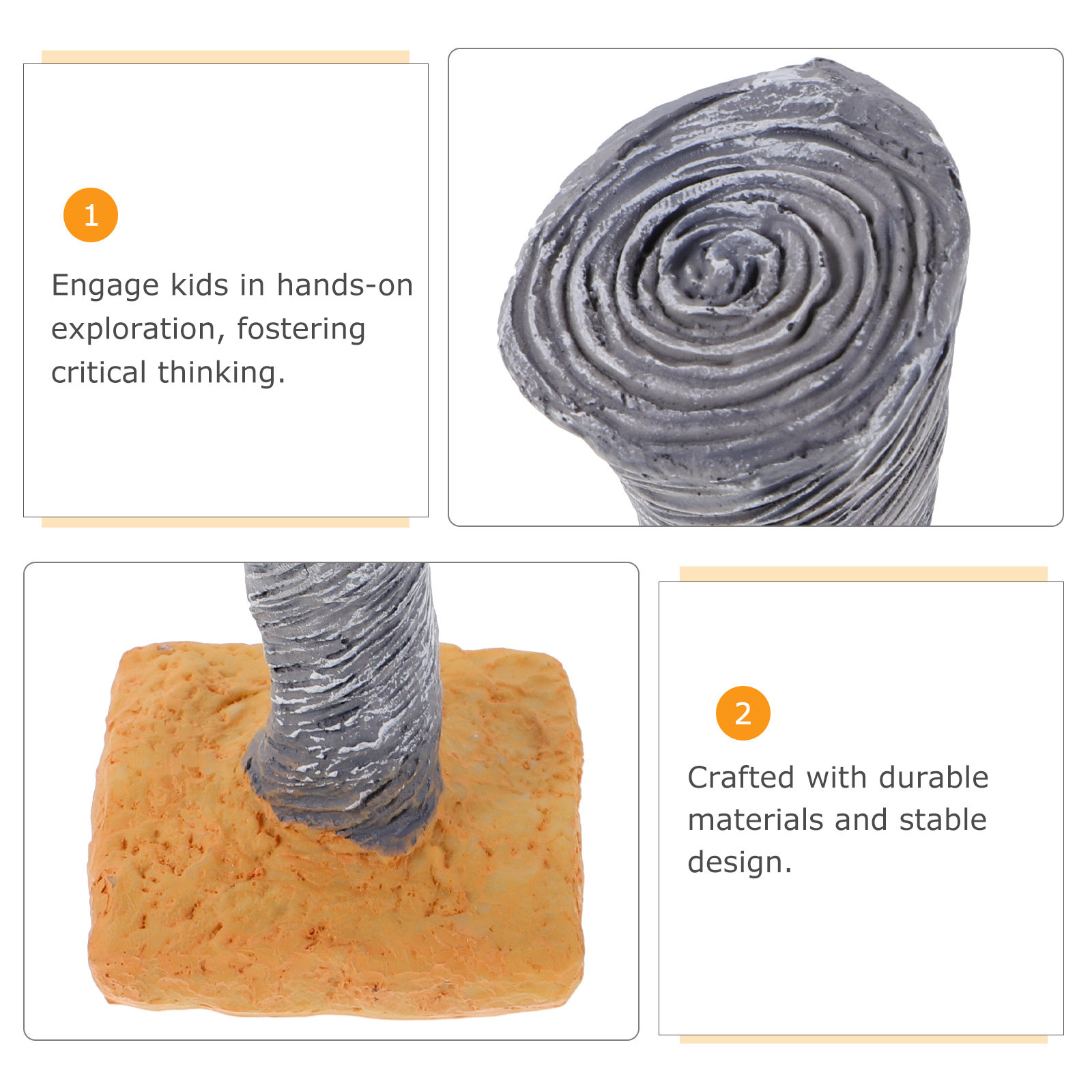 2Pcs Natural Disaster Educatio - Volcano Kit Eruption recension och pris