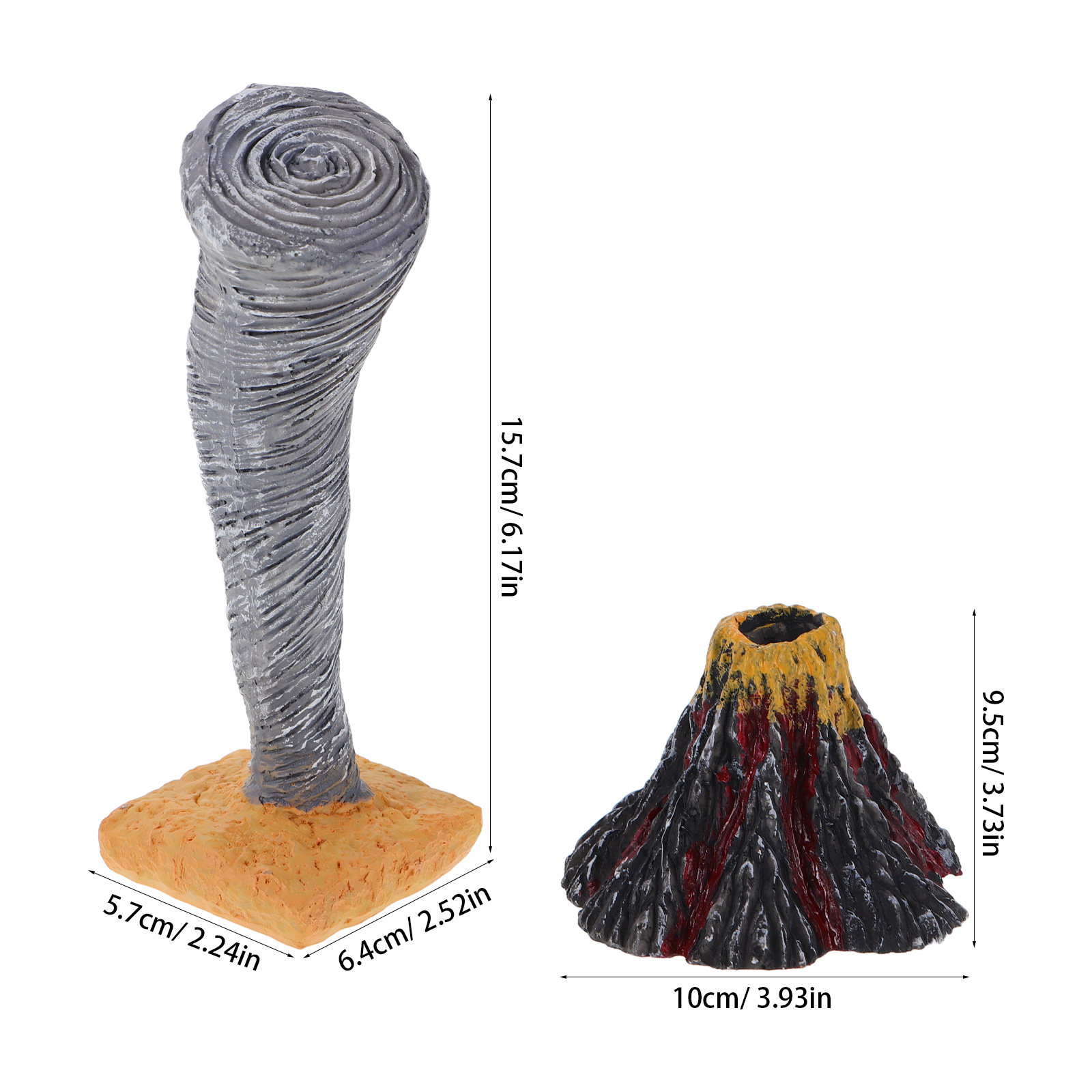 2Pcs Natural Disaster Educatio - Volcano Kit Eruption recension och pris